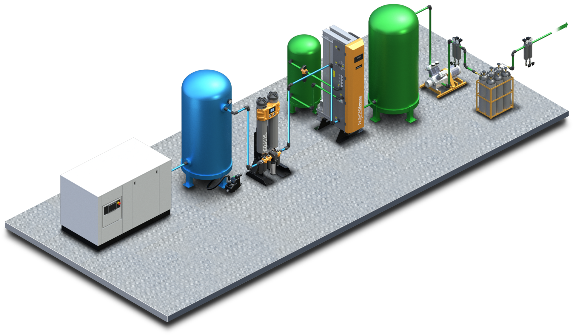 NITROSource CDAS HL with 2 Air Cylinders