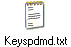 Keyspdmd.txt